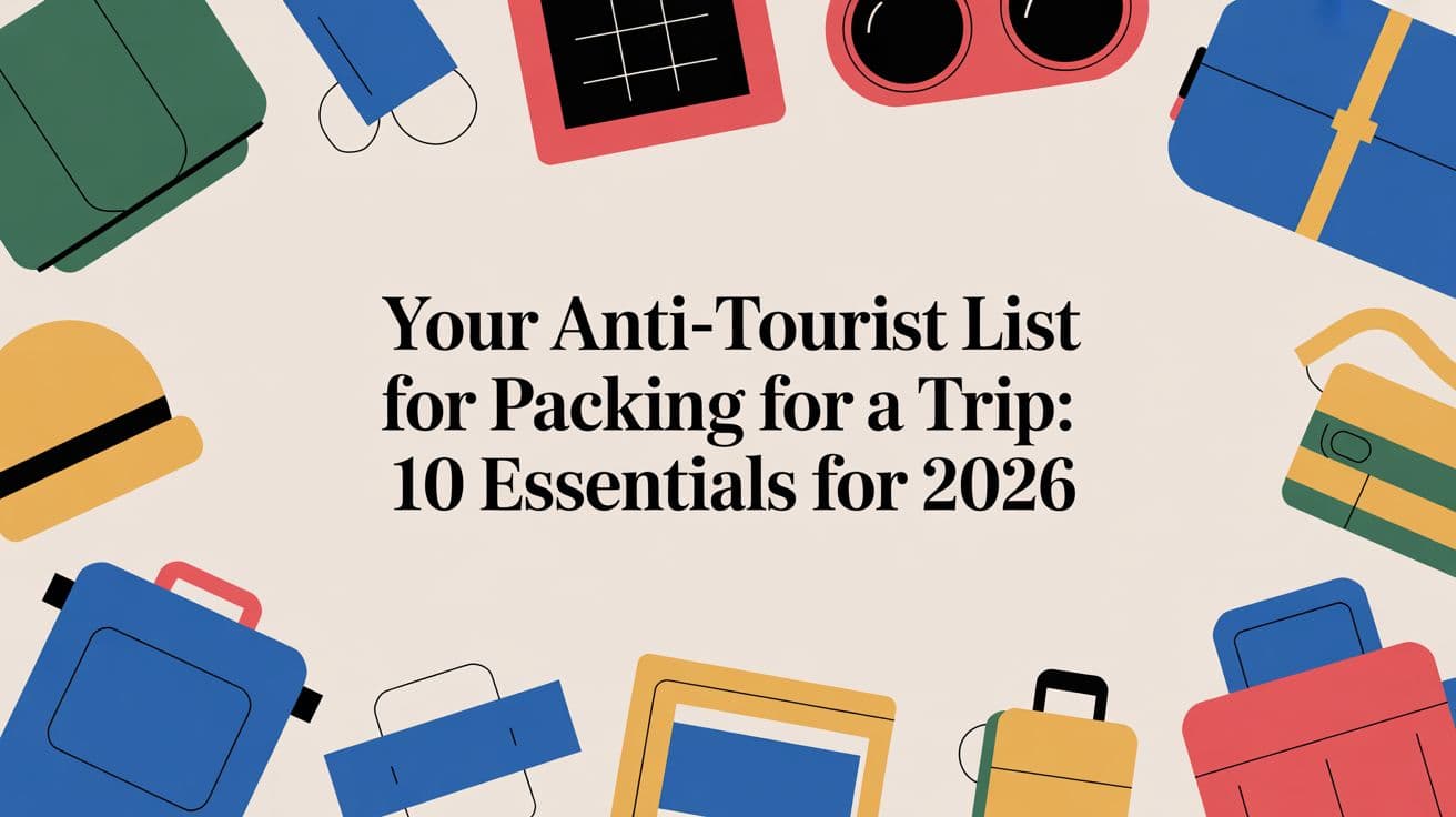 Your Anti-Tourist List for Packing for a Trip: 10 Essentials for 2026