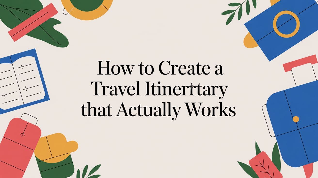 How to Create a Travel Itinerary That Actually Works
