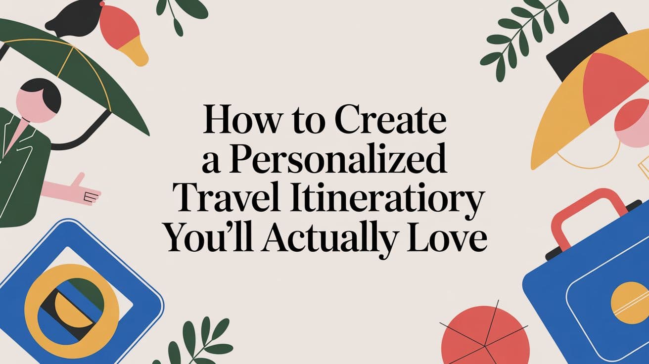 Your First Guide to Creating a Personalized Travel Itinerary